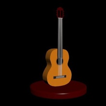 gitar dekorasyon sanat süs oyuncaklar oyuncak alet müzik 3d print model - Mito3D