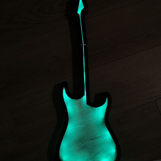 gitar çamurluk rgb müzik Led 3D print model - Mito3D