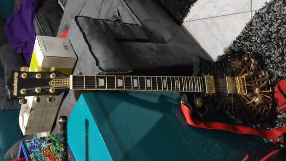 Gitarre Gibson Gadget elektrisch Musik Instrument les Wow 3d print model - Mito3D