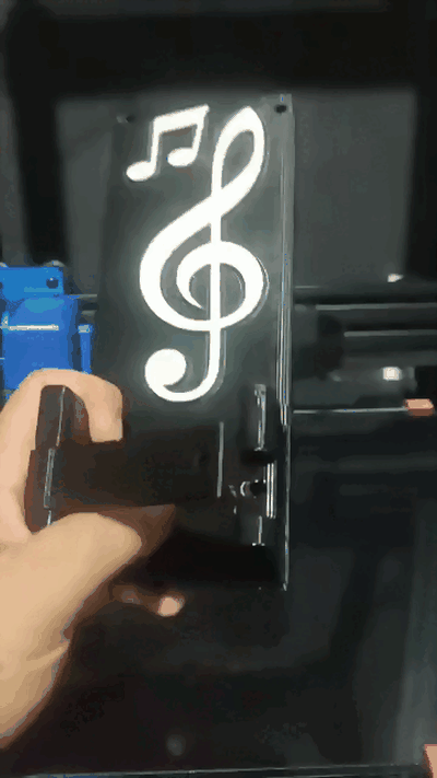 guitare pendaison support + fermer clé supporter pendre électrique 3d print model - Mito3D