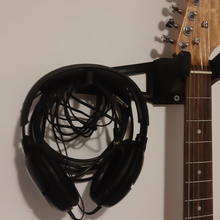 chitarra cuffie appendiabiti elettrico auricolari appendere 3d print model - Mito3D