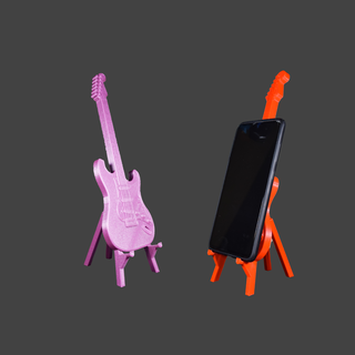 gitar Kulp destek akıllı telefon müzik çamurluk Gibson Rickenbacker Ibanez Kaya caz blues ofis 3d print model - Mito3D