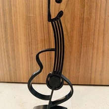guitar minimalist sculpture deco decoration art music 3d print model - Mito3D