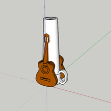 la guitare de l'embout buccal divers buse shisha bong narguilé 3d print model - Mito3D