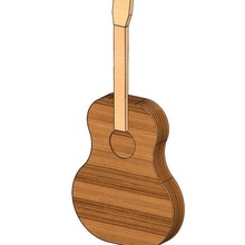 Gitarre wählen Fall Mantel Gadget 3d print model - Mito3D