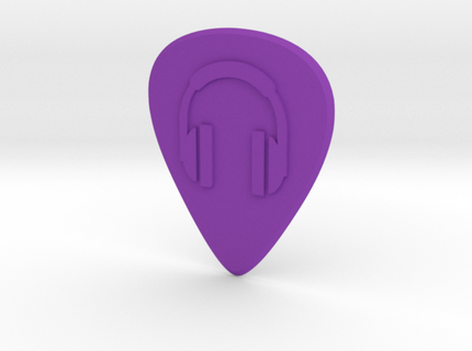 guitar pick headphones Gadget pua plectrum 3d print model - Mito3D