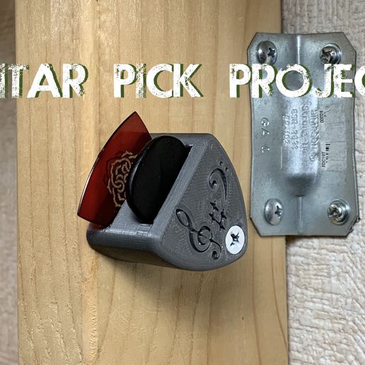 Gitarre wählen Halter Unterstützung Musik 3D print model - Mito3D