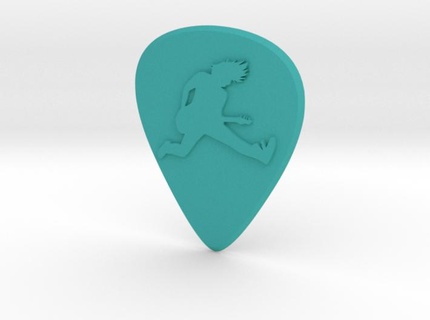 guitar pick jump 3d print model - Mito3D