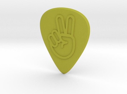 guitar pick victory Gadget pua plectrum 3d print model - Mito3D