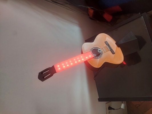 guitar shaped lamp led rpg controller 3d print model - Mito3D