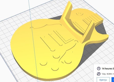 guitar stand support 3d print model - Mito3D