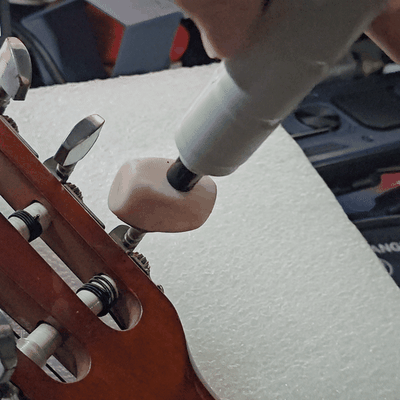 guitarra cuerda devanadera destornillador larguero ukelele musical instrumentos sintonizador afinación instrumento mano perforar 3d print model - Mito3D