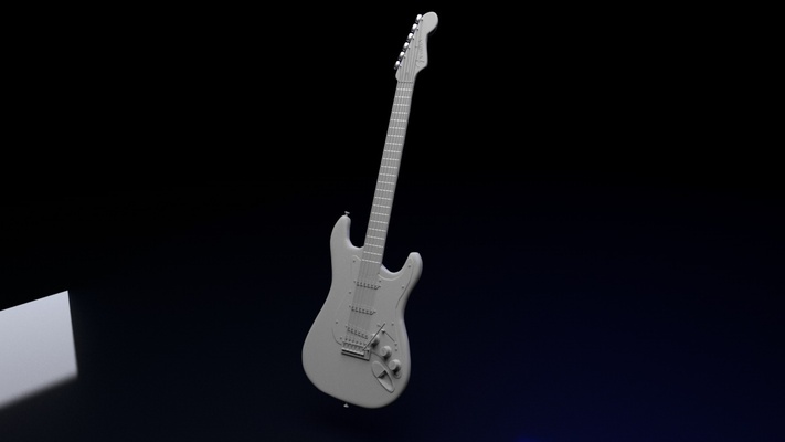 guitarra 3d print model - Mito3D