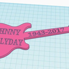 las guitarras de johnny hallyday 2 varios 3d print model - Mito3D