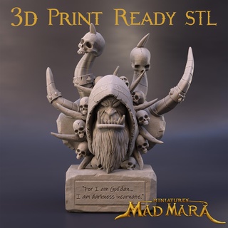 gul 39 dan büst Sanat çiçekten Warcraft hayran reçine fantezi oyun ork minyatür model oyuncak pre supported falcı 3d yazdırılabilir karakter baskı 3d print model - Mito3D