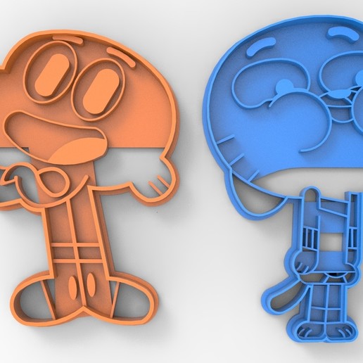 gumball çerez kesici 2 olsun ev al coockie kurabiye 3D print model - Mito3D