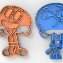 gumball cookie cutter get 2 home coockie 3d print model - Mito3D
