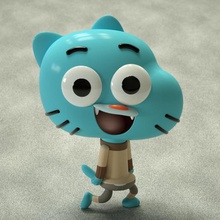 gumball Spiel unglaubliche Welt von - Spielzeug cat animierte cartoon 3d print model - Mito3D