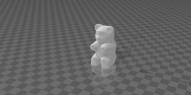 gummy bear keychain 3d print model - Mito3D