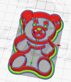 gommoso orso caramella biscotto taglierina casa 3d print model - Mito3D