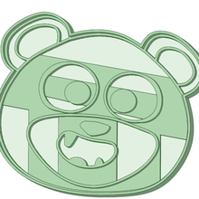 gummy bear songs zoo Ausstecher tool teddy-Bär Gummibärchen cookie cutter 3d print model - Mito3D