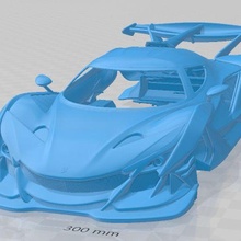 gumpert Apolo intensamente emozione 2019 imprimible cuerpo coche vehiculo juego intenso espacio scalextric Tamiya rc miniz pasatiempo micro 3d print model - Mito3D