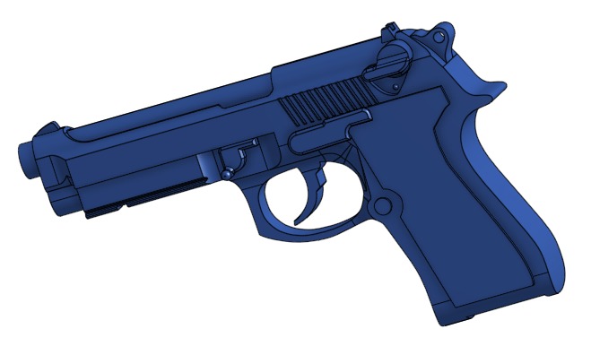 1:1 m6 m6s pistola jogo de guerra mestre chefe arma 3d modelo papel  desenhos artesanais