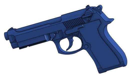 tabanca silahlar savaş oyun 3d print model - Mito3D