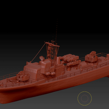 gun boat motocannoniere convertibili ship rocket launcher 3d print model - Mito3D