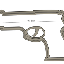 pistola Galleta cortador Arte 3d print model - Mito3D