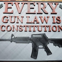 pistolet lois armes feu amendement panneaux 3d print model - Mito3D