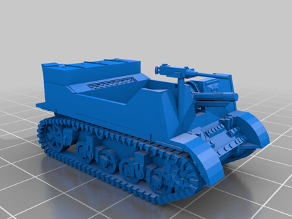 Gewehr Motor Wagen t82 sgm stuart Panzer 3d Drucken 3d print model - Mito3D