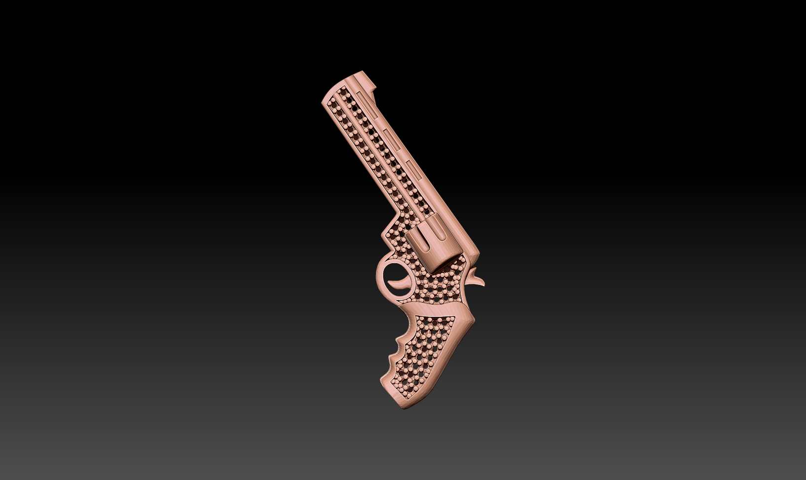 gun necklace Jewelry 3D print model - Mito3D