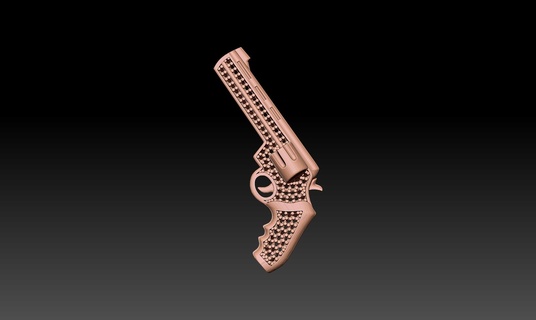 gun necklace Jewelry necklace  3d print model - Mito3D