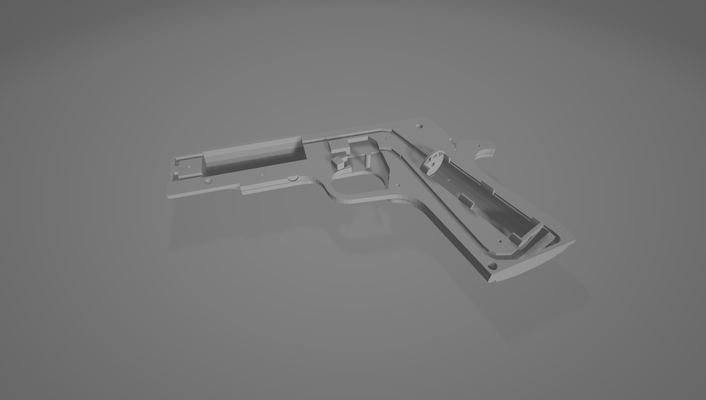 arma fogo pistola modelo taser atordoar 3d print model - Mito3D