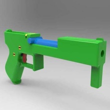 gun prop-spring bbl hold cosplay weapon firearm prop props 3d print model - Mito3D