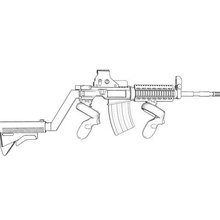 pistola azione occhio ricerca 3d print model - Mito3D