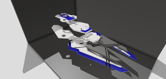 gundam aéreo proteger bits sd acoplable escalable Gunpla futurista juguete prototipo 3dprint pedacitos escudo google 3d modelos 3d print model - Mito3D