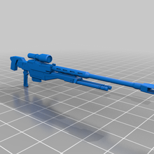 gundam dynames atirador elite rifle escala jogos arma modelo robôs 3d print model - Mito3D