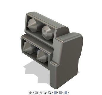 gundam el bombası başlatıcı füze kolun ön kısmı zırh Bölüm modelleme gunpla özel 3d print model - Mito3D