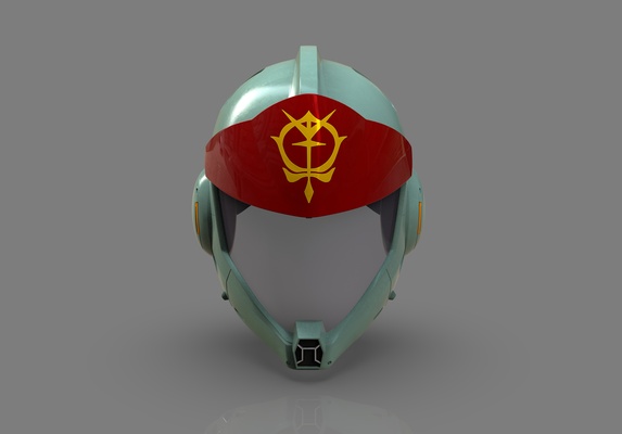gundam requiem pilot helmet fashion anime cosplay 3d print model - Mito3D