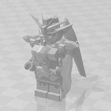 gundam xxxg 00w0 Lego minifigura ala 3d print model - Mito3D