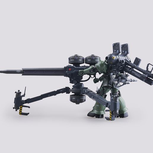 gundam zaku arma arquitetura fogo 3D print model - Mito3D