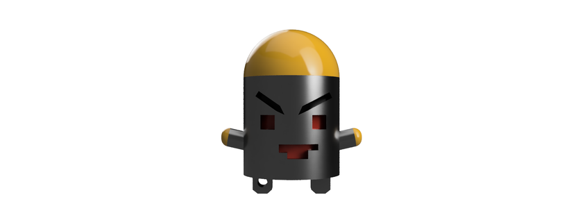 gungeon chave anel bola pó arma 3d print model - Mito3D
