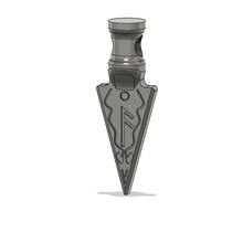 gungnir lance odin Douane pendentif bijoux Collier norrois Dieu 3d print model - Mito3D