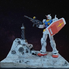 gunpla Diorama Mond Base Gundam Plamodel Mondbasis Platz sf 3d print model - Mito3D