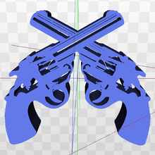 guns dueling pistols 3d print model - Mito3D