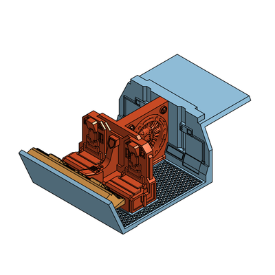 gunship interior oldschool cockpit game goddess of death bird transport thunderhawk thunder hawk thawk heavy bolter rivet gun crew pilot 3d print model - Mito3D