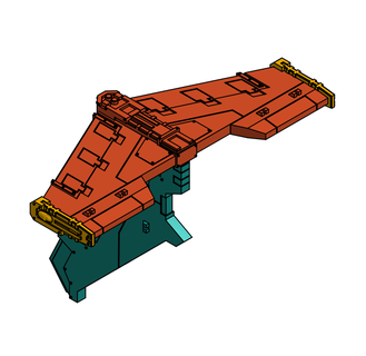 cannoniera coda verticale stabilizzatore dea Morte uccello trasporto 3d print model - Mito3D