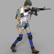 pistoleiro menina Japão 3 arma fogo sexy escola armas militares urbano 3d print model - Mito3D
